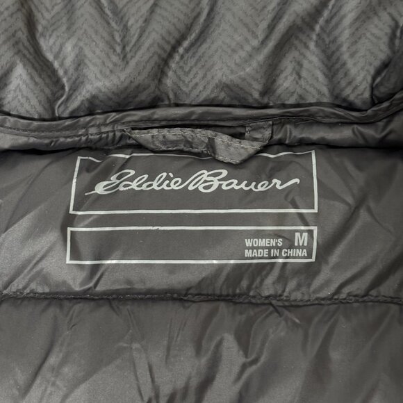 Eddie Bauer EB650 Down Jacket Womens M Brown Lightweight Puffer Hiking Travel - Picture 9 of 16